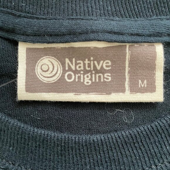 Native Origins Whale Tradition SS Crew Neck Cotton T Shirt Blue & Gray NSz M NWT - Picture 7 of 10